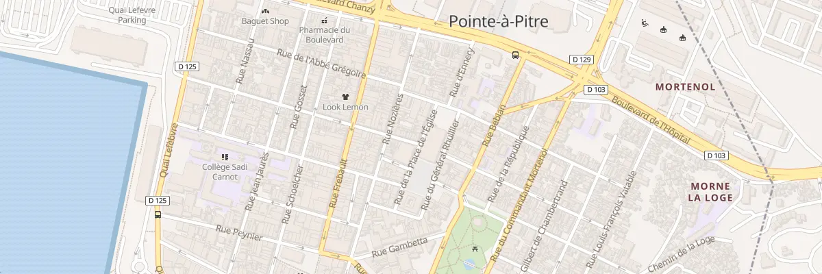 Plan du 5B Rue Lamartine à Pointe-à-Pitre