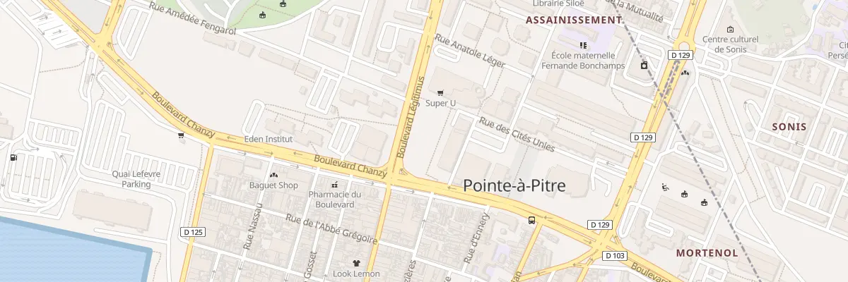 Plan du 1B Fg Frebault à Pointe-à-Pitre