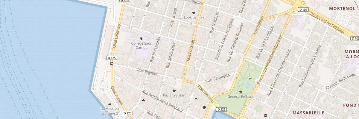 Plan du 11 Rue Sadi Carnot à Pointe-à-Pitre