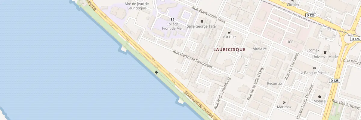 Plan du 8001 Lauricisque à Pointe-à-Pitre