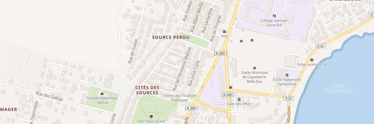 Plan du 21 Rue de l’Ancienne Mazure à Capesterre-Belle-Eau