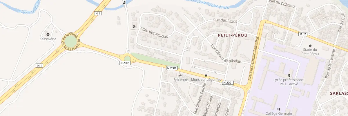 Plan du 26 Rue des Banglins à Capesterre-Belle-Eau