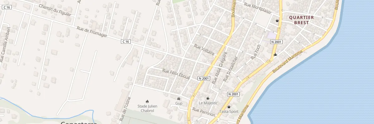 Plan du 225 Rue Gambetta au Gosier