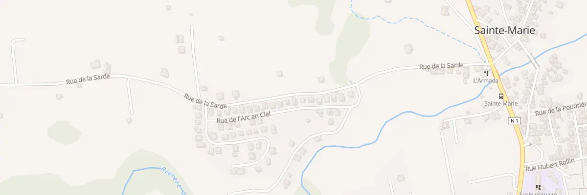 Plan du 190 Rue de l’Arc en Ciel à Capesterre-Belle-Eau
