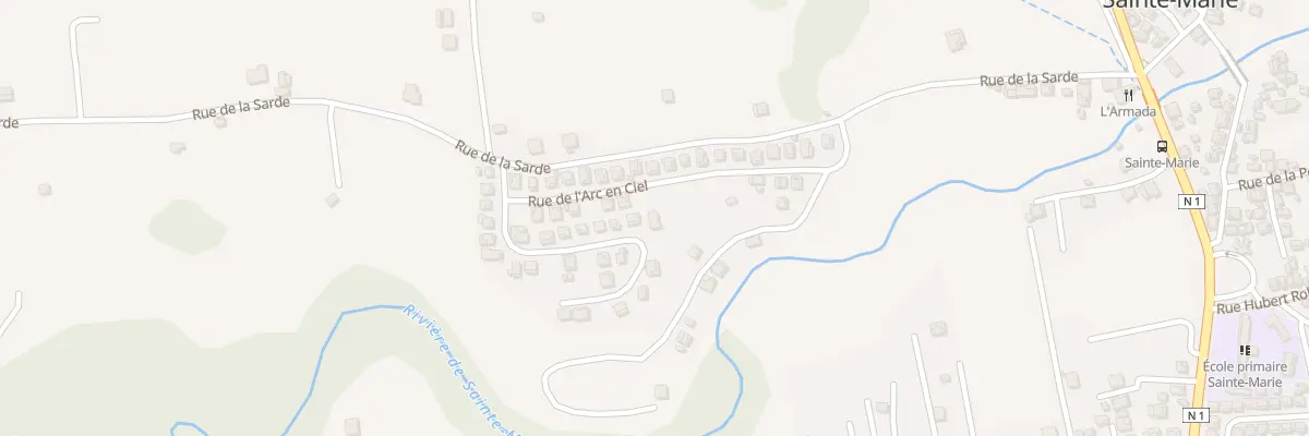 Plan du 26 Rue de l’Arc en Ciel à Capesterre-Belle-Eau