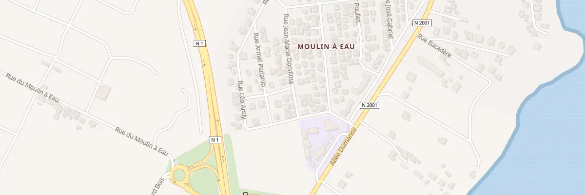 Plan du 57 Rue du Moulin à Eau à Capesterre-Belle-Eau