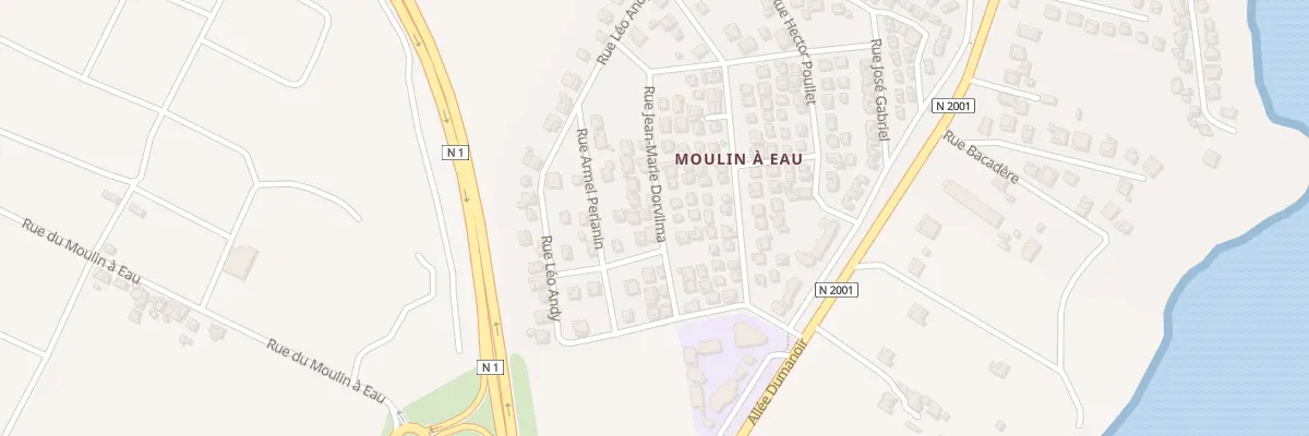 Plan du 853A Moulin A Eau à Capesterre-Belle-Eau