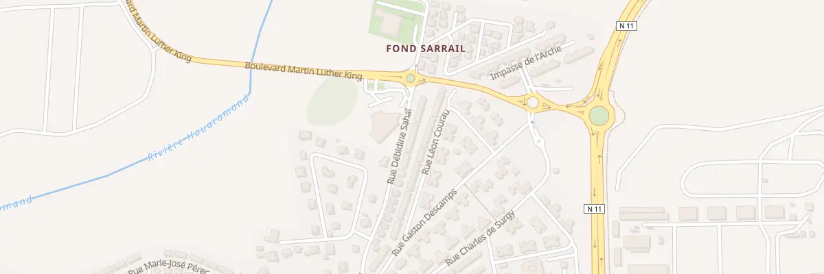 Plan du 96 Che de Fond Sarail à Baie-Mahault