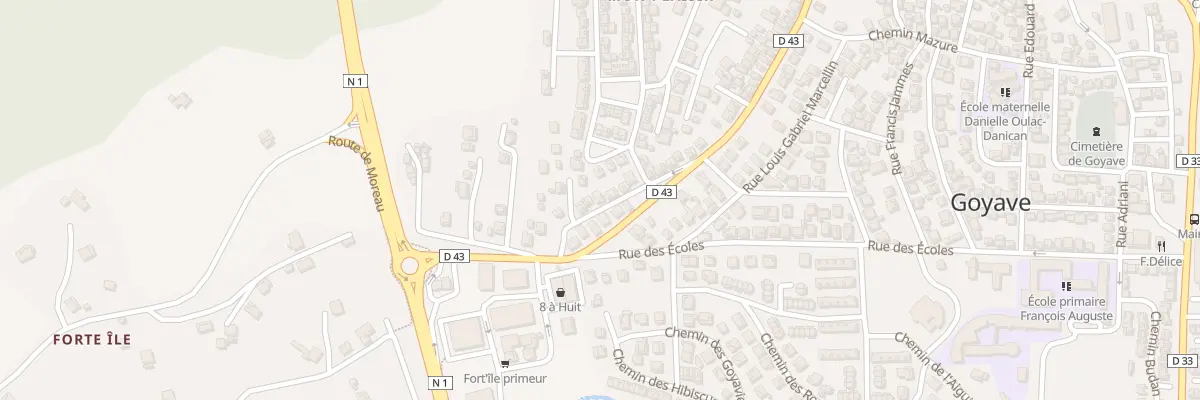 Plan du 185B Rue Isidore Régulier à Goyave