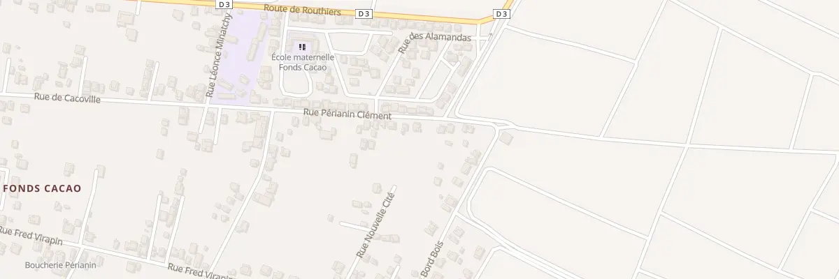 Plan du 209 Rue de Cacoville à Capesterre-Belle-Eau