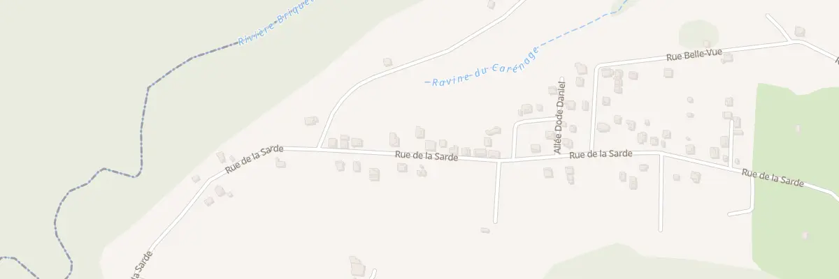 Plan du 2170 Rue de la Sarde à Capesterre-Belle-Eau