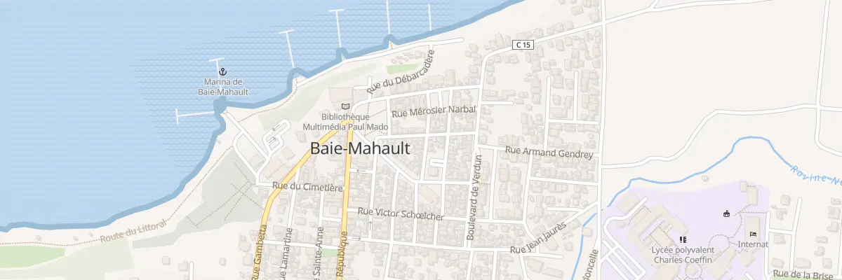 Plan de la Rue de la liberté à Baie-Mahault