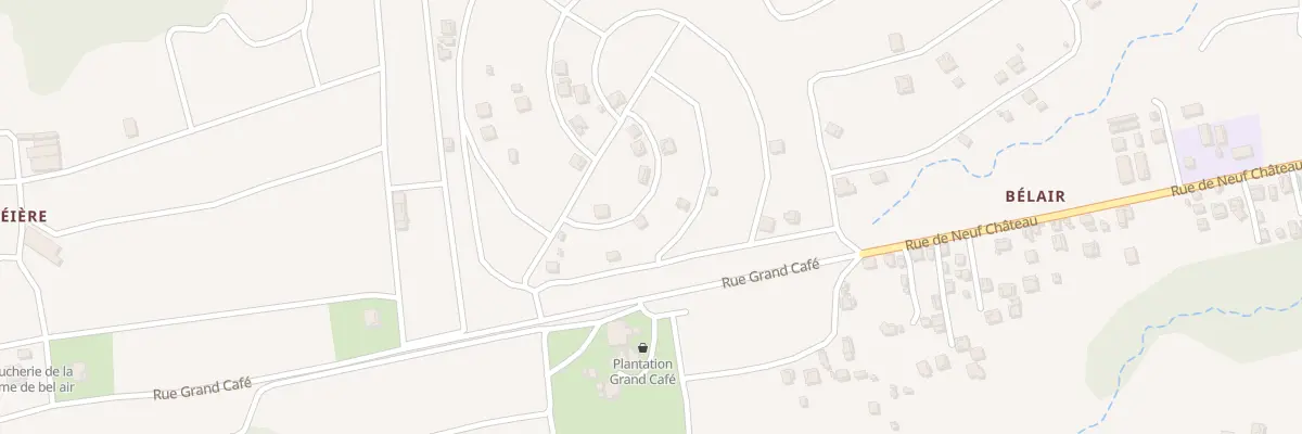 Plan du 9197 Rue Grand Café à Capesterre-Belle-Eau
