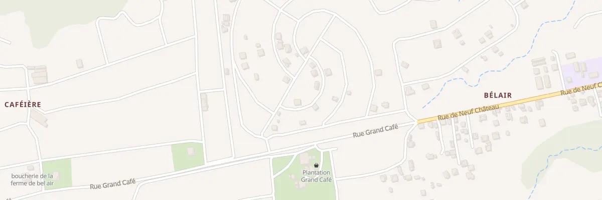 Plan du 9999 Rue Grand Café à Capesterre-Belle-Eau