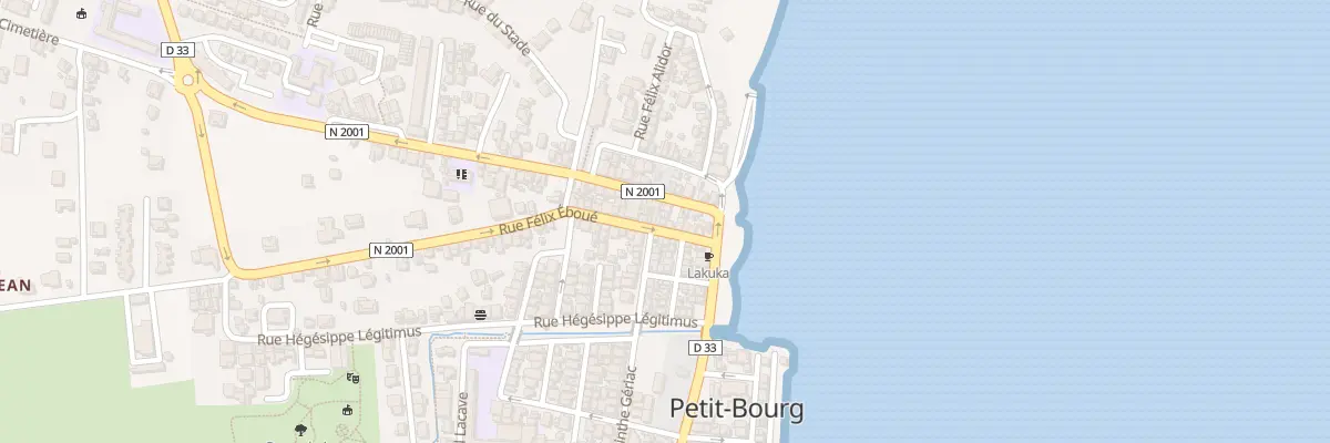 Plan du 16 Rue Felix Eboue à Petit-Bourg