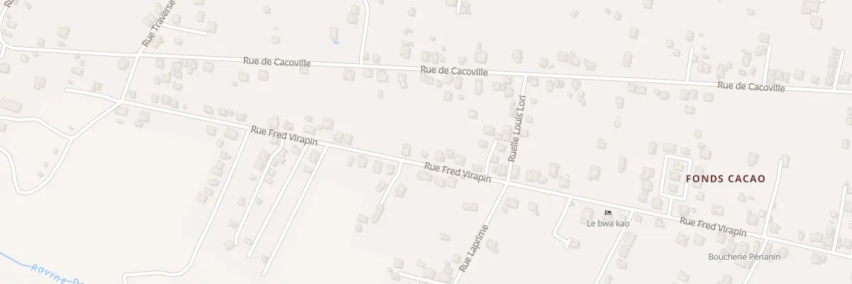 Plan du 2036 Rue Fred Virapin à Capesterre-Belle-Eau