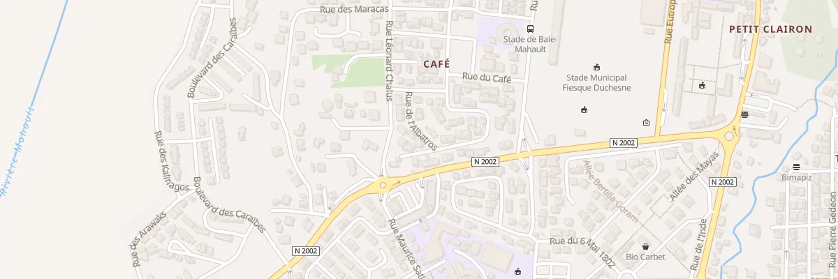 Plan du 57 Lot 109 Parcelles Nord A Cafe à Baie-Mahault