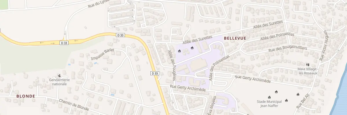 Plan du 2 All des Fougeres à Petit-Bourg