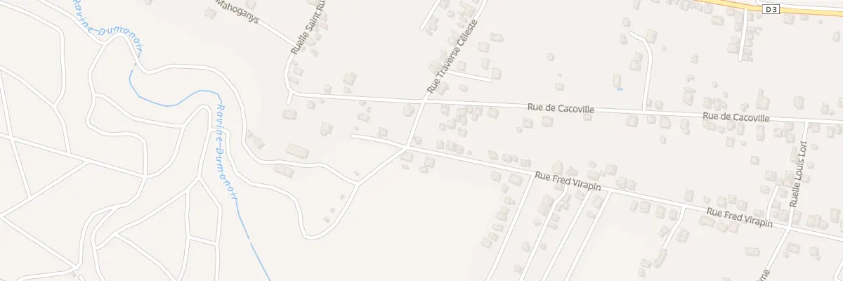 Plan de la Rue Fred Virapin à Capesterre-Belle-Eau