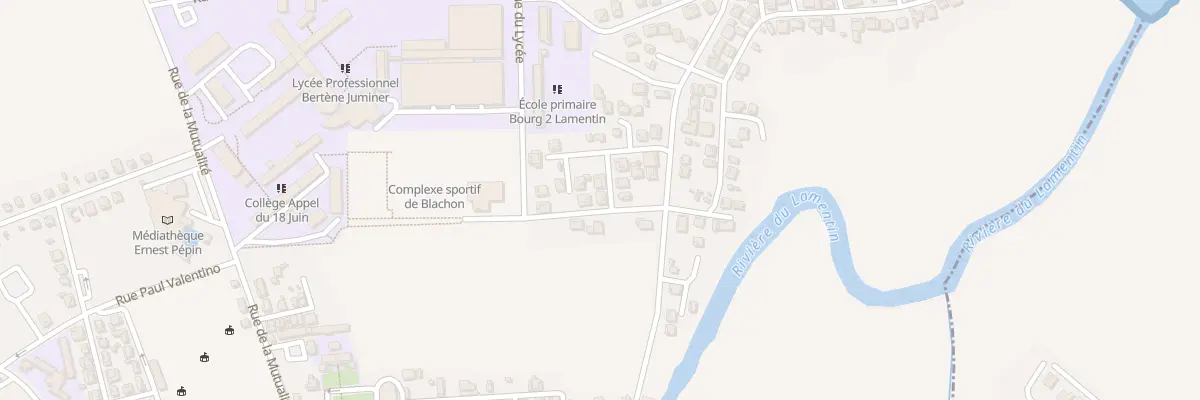 Plan de la Rue de Blachon à Lamentin