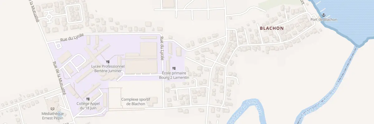 Plan du 9001 Rue de Blachon à Lamentin