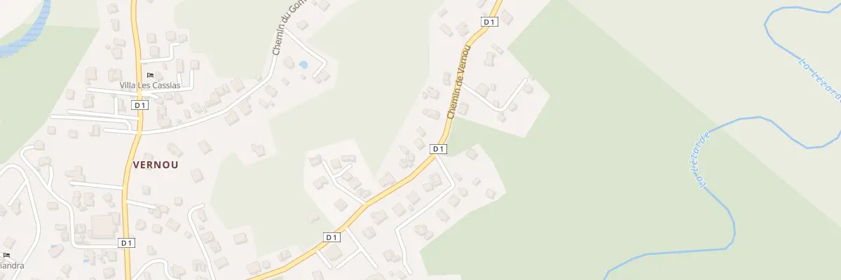 Plan du 544 Che de Vernou à Petit-Bourg