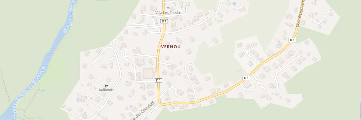 Plan du 1288 Che de Vernou à Petit-Bourg