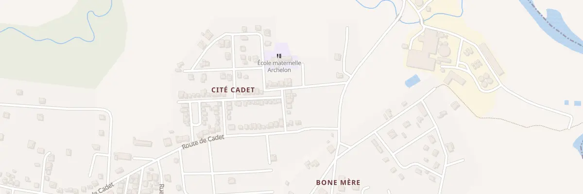 Plan du 6582 Cite Cadet à Sainte-Rose
