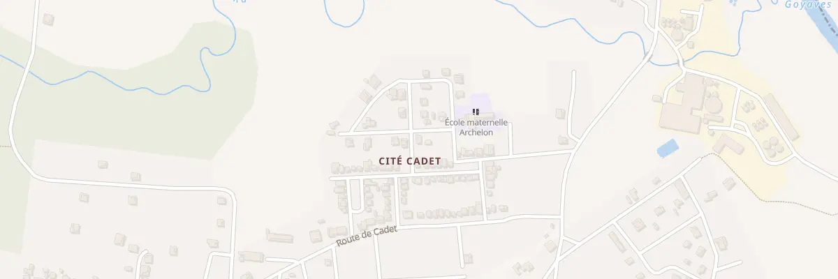 Plan du 6610 Cite Cadet à Sainte-Rose