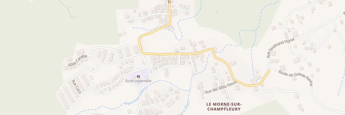 Plan du 1332 Rue Ferdinand Vignal à Gourbeyre