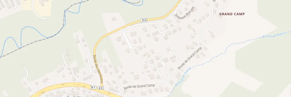 Plan du 5 Grand-Camp à Gourbeyre