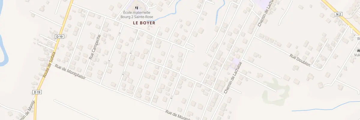 Plan du 1A Le Boyer à Sainte-Rose