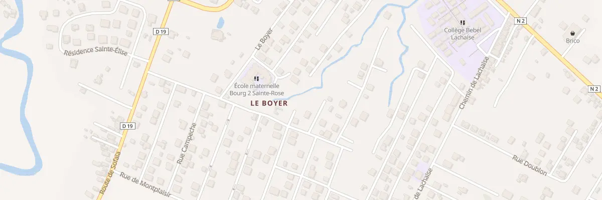Plan du 9355 Le Boyer à Sainte-Rose