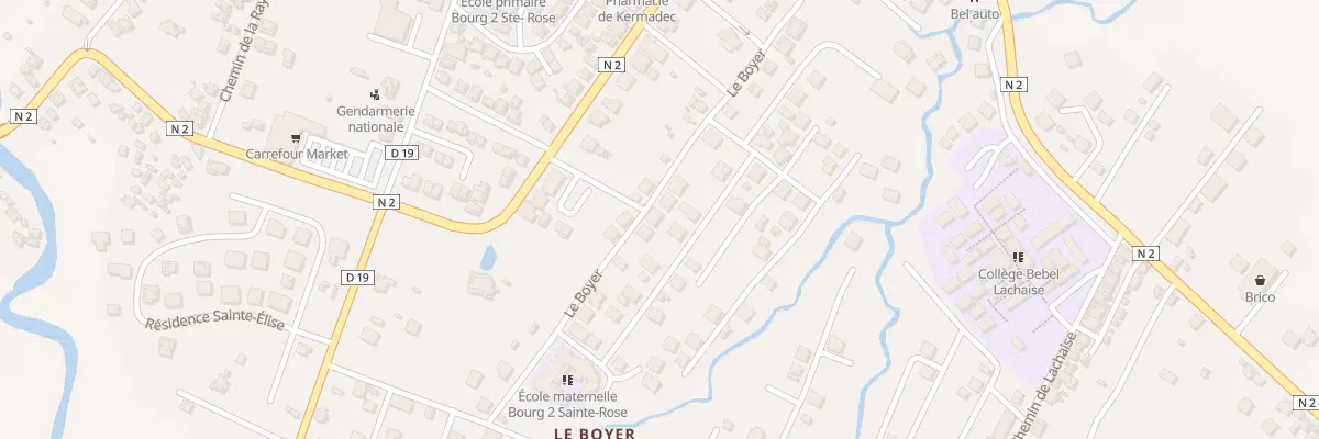 Plan du 7668 Le Boyer à Sainte-Rose