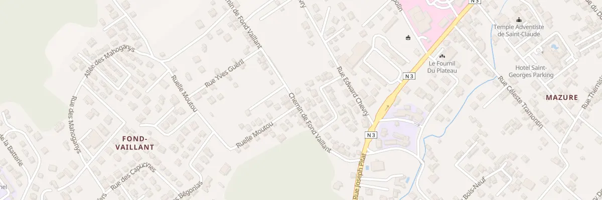 Plan du 210 Che de Fond Vaillant à Saint-Claude