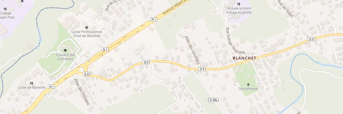 Plan du 2498 Rue Pierre et Rene Hincelin à Gourbeyre