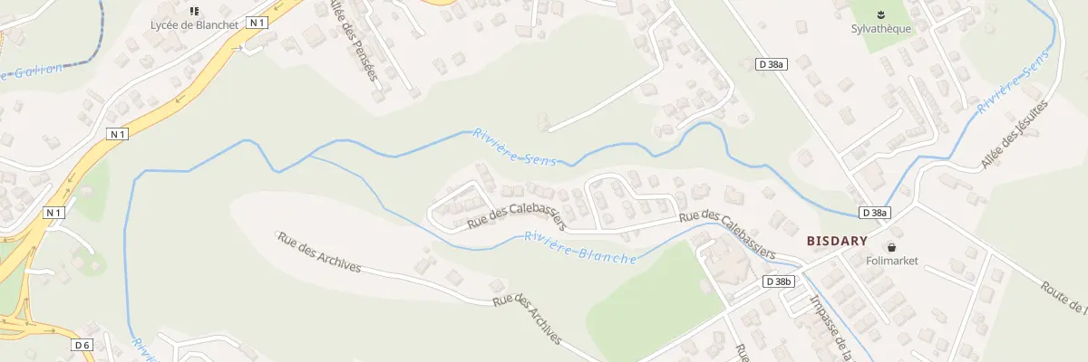 Plan du 384 Rue des Calebassiers à Gourbeyre