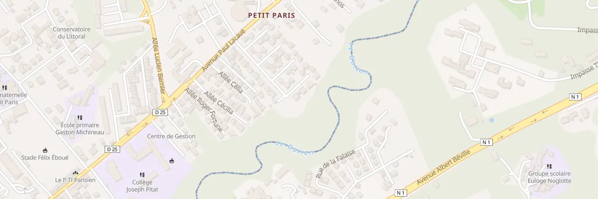 Plan du 2 All Lucienne à Basse-Terre