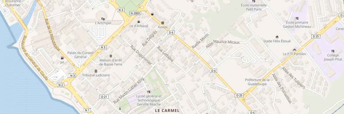 Plan du 35 Rue Lethiere à Basse-Terre
