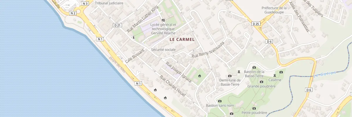 Plan du 1 Rue Mortenol à Basse-Terre