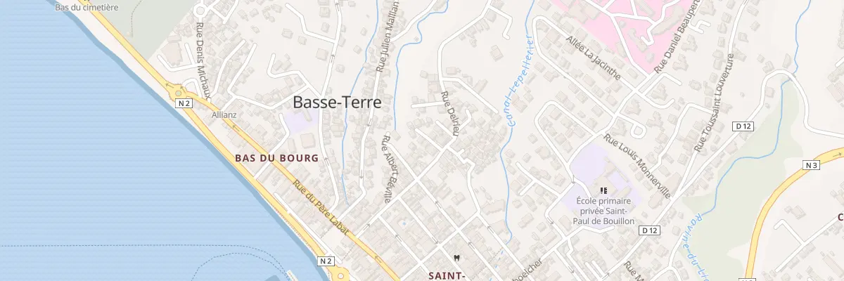 Plan du 3 Imp du Caraibe Yance à Basse-Terre