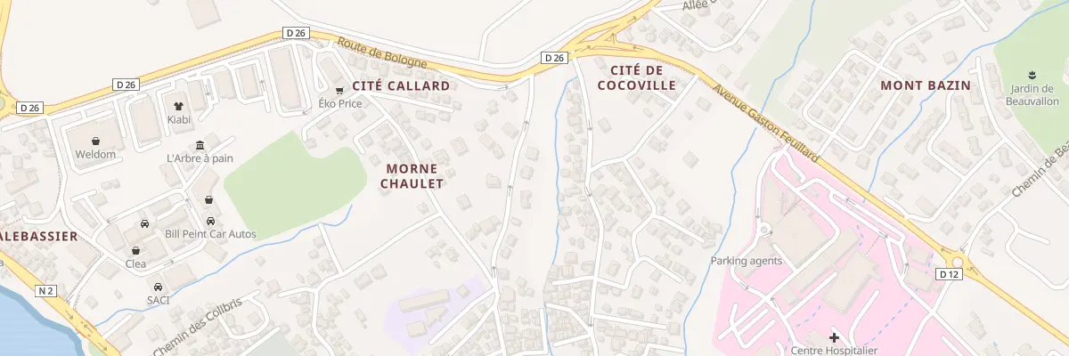 Plan du 740 Rue du Chevalier Saint Georges à Basse-Terre
