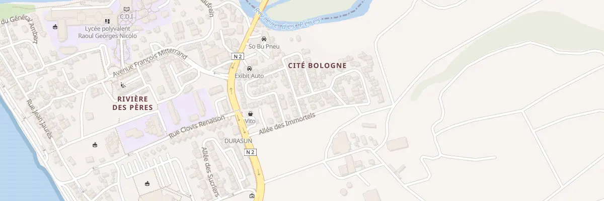 Plan du 8 All des Balisiers à Basse-Terre