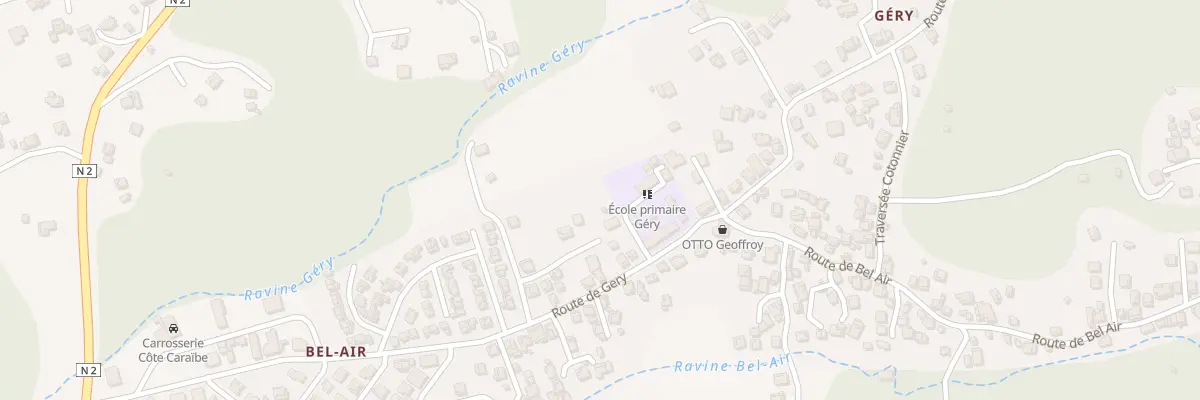 Plan du 543 Rte de Gery à Vieux-Habitants
