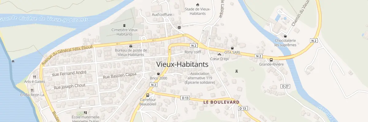 Plan du 51 Rle Jules Gaston Roger à Vieux-Habitants