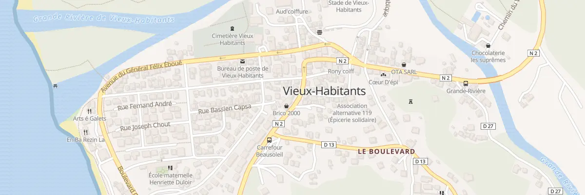 Plan du 50 Bd Maurice Hatchi à Vieux-Habitants