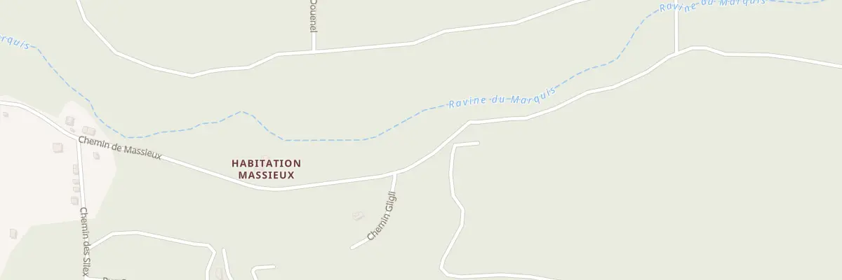 Plan du 997 Che de Massieux à Bouillante