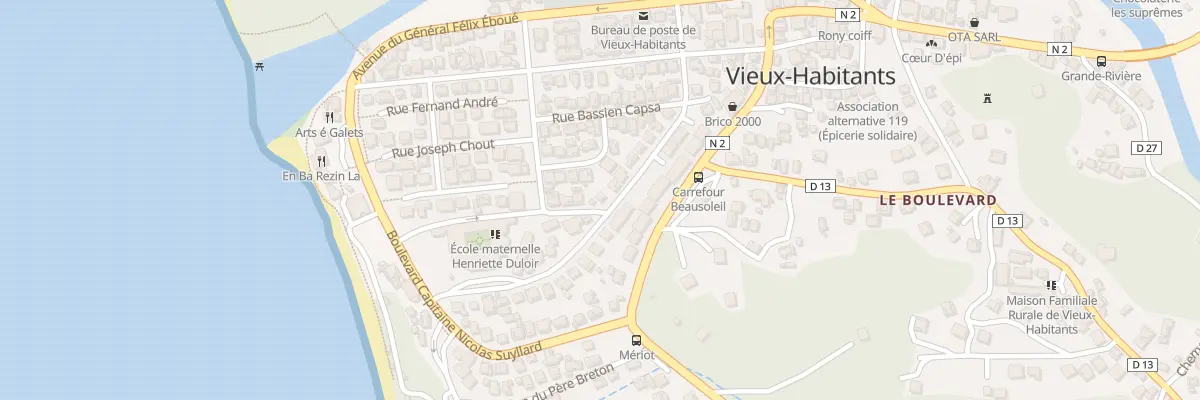 Plan du 256 Rue Malespine Suedois Germaine à Vieux-Habitants