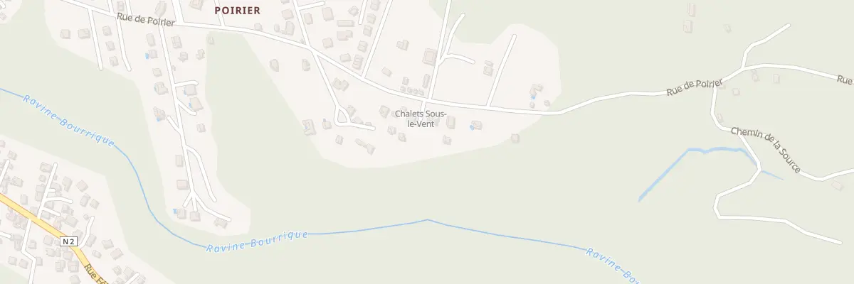 Plan du 9875 Rue de Poirier à Bouillante