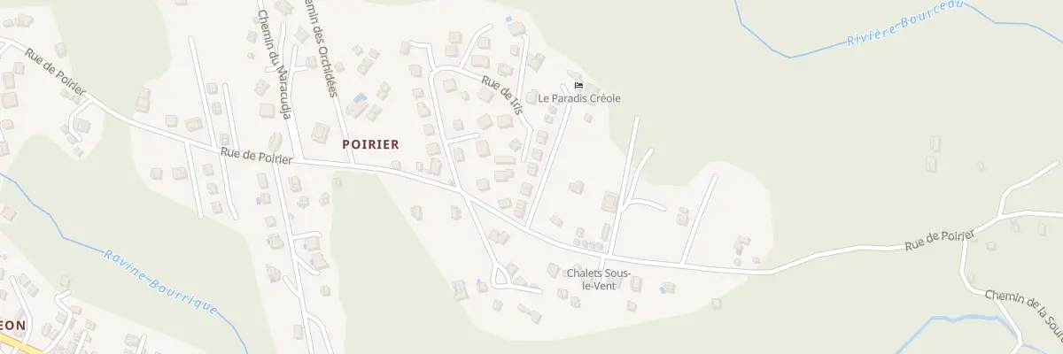 Plan du 5 Res Haut sous le Vent ,Poirier à Bouillante